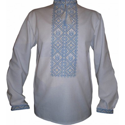 Embroidered shirt "Ukrainian Trident"